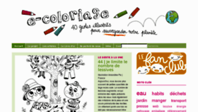 What E-coloriage.com website looked like in 2012 (11 years ago)