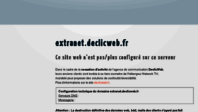 What Extranet.declicweb.fr website looked like in 2012 (11 years ago)