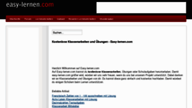 What Easy-lernen.com website looked like in 2013 (11 years ago)