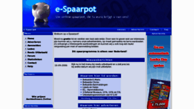 What E-spaarpot.nl website looked like in 2011 (13 years ago)