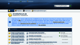 What Ermittlerforum.de website looked like in 2013 (11 years ago)