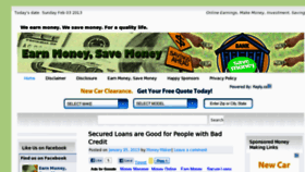 What Earnmoney-savemoney.com website looked like in 2013 (11 years ago)