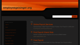 What Employeegeisinger.org website looked like in 2013 (11 years ago)