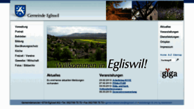 What Egliswil.ch website looked like in 2013 (11 years ago)