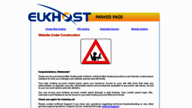 What Eukhosting.net website looked like in 2013 (11 years ago)