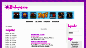 What Evajuegos.com website looked like in 2013 (11 years ago)