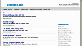 What Expatjobs.com website looked like in 2013 (11 years ago)