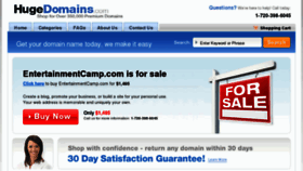 What Entertainmentcamp.com website looked like in 2013 (11 years ago)