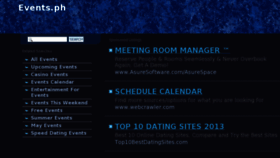 What Events.ph website looked like in 2013 (11 years ago)