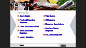 What Epicenter100magazine.com website looked like in 2013 (11 years ago)