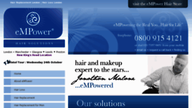 What Empowerhair.com website looked like in 2013 (10 years ago)