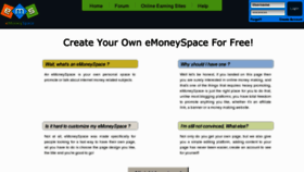 What Earnmoneyspace.com website looked like in 2013 (10 years ago)