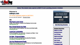 What Eakeys.com website looked like in 2013 (10 years ago)