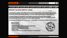 What Email4fax.de website looked like in 2013 (10 years ago)