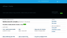 What Elfineer.cz website looked like in 2013 (10 years ago)