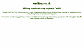 What Emilitary.co.uk website looked like in 2013 (10 years ago)