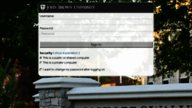 What Eaglenet.jbu.edu website looked like in 2013 (10 years ago)