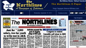 What Epaper.thenorthlines.com website looked like in 2013 (10 years ago)