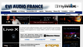 What Eviaudio.fr website looked like in 2013 (12 years ago)