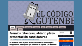 What Elcodigogutenberg.com website looked like in 2013 (10 years ago)