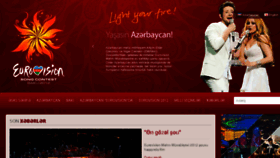 What Eurovision.az website looked like in 2013 (10 years ago)