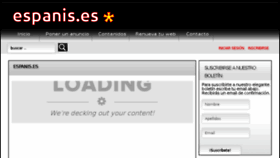 What Espanis.es website looked like in 2013 (10 years ago)