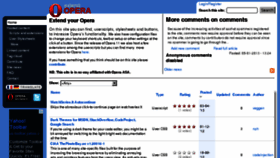 What Extendopera.org website looked like in 2013 (10 years ago)