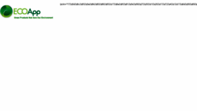 What Ecoapp.net website looked like in 2013 (10 years ago)