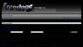 What Encodage.org website looked like in 2013 (10 years ago)
