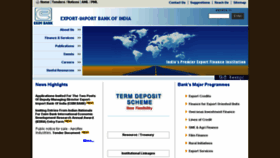 What Eximbankindia.com website looked like in 2013 (10 years ago)