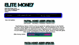 What Elitemoney.net website looked like in 2013 (10 years ago)