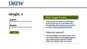 What Ezproxy.drew.edu website looked like in 2013 (10 years ago)