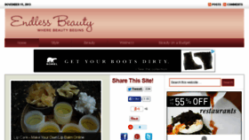 What Endlessbeauty.com website looked like in 2013 (10 years ago)