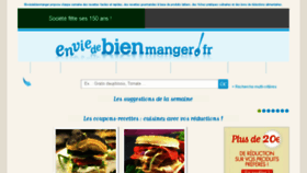 What Enviedebienmanger.com website looked like in 2013 (10 years ago)