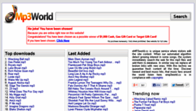What Emp3world.com website looked like in 2013 (10 years ago)