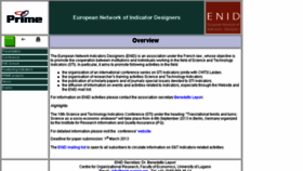 What Enid-europe.org website looked like in 2013 (10 years ago)