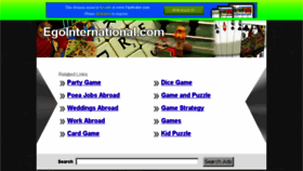 What Egointernational.com website looked like in 2013 (10 years ago)