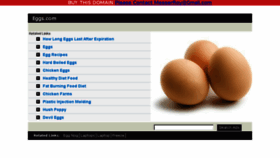 What Eggs.com website looked like in 2014 (10 years ago)