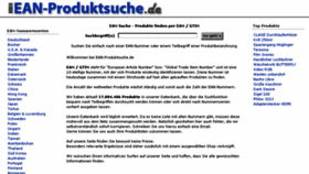 What Ean-produktsuche.de website looked like in 2014 (10 years ago)