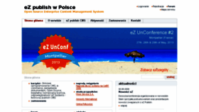 What Ez-publish.pl website looked like in 2014 (10 years ago)