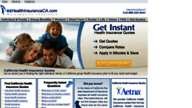 What Ezhealthinsuranceca.com website looked like in 2014 (10 years ago)