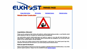 What Eukhosting.net website looked like in 2014 (10 years ago)
