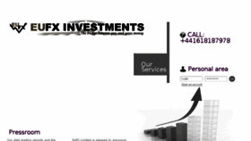 What Eufx.net website looked like in 2014 (11 years ago)