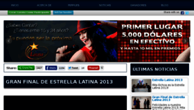 What Estrellalatina.com website looked like in 2014 (10 years ago)
