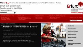 What Erfurt-tourist-info.de website looked like in 2014 (10 years ago)