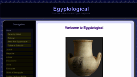 What Egyptological.com website looked like in 2014 (10 years ago)