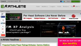What E-athlete.net website looked like in 2014 (10 years ago)