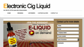 What Electroniccigliquid.com website looked like in 2014 (10 years ago)