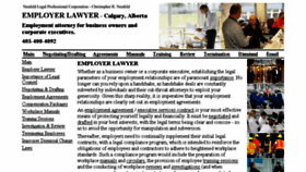 What Employerlawyer.ca website looked like in 2014 (10 years ago)