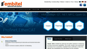 What Embitel.net website looked like in 2014 (10 years ago)